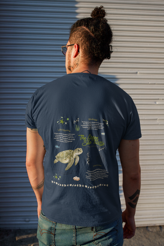 Green Sea Turtle Marine Biology Graphic T-shirt